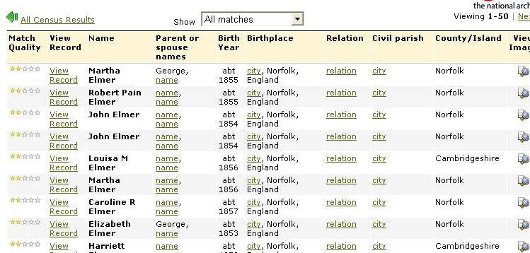 1861 Result Screen